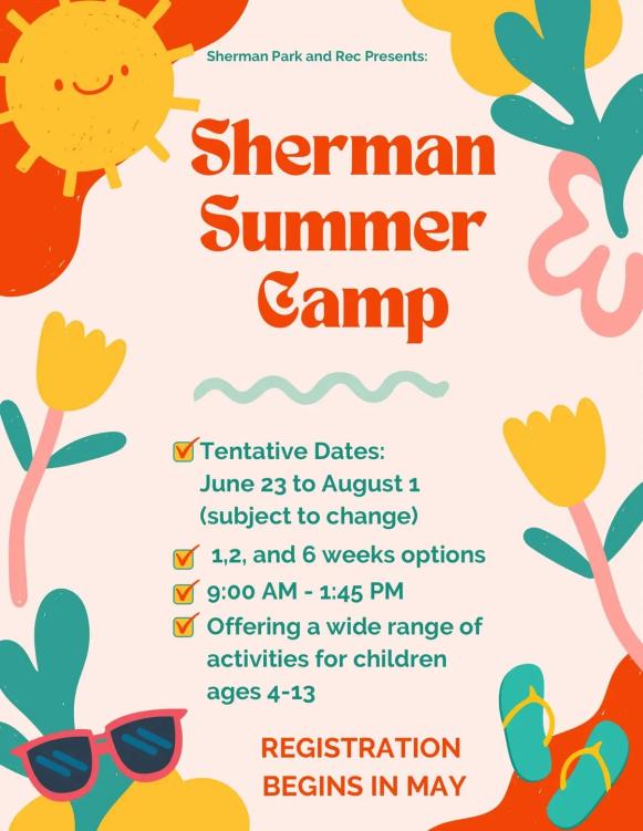 Sherman Summer Camp 2025, Sherman Conn